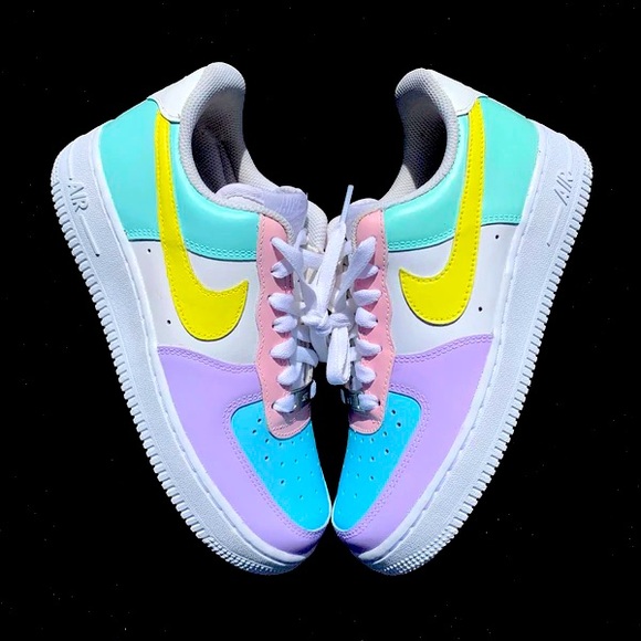 Custom Multi-Color AF1s Low Top Customized Air Force One - Picture 1 of 2